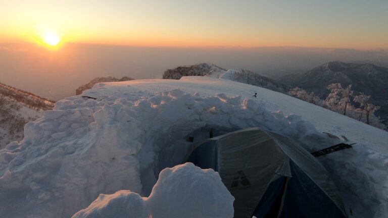 Camping on the ridge of Myoko Kogen