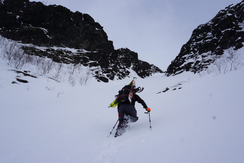 Climbing to where the snow felt uncomfortable