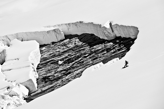 Snowboarding the Logan Glacier Mount Logan