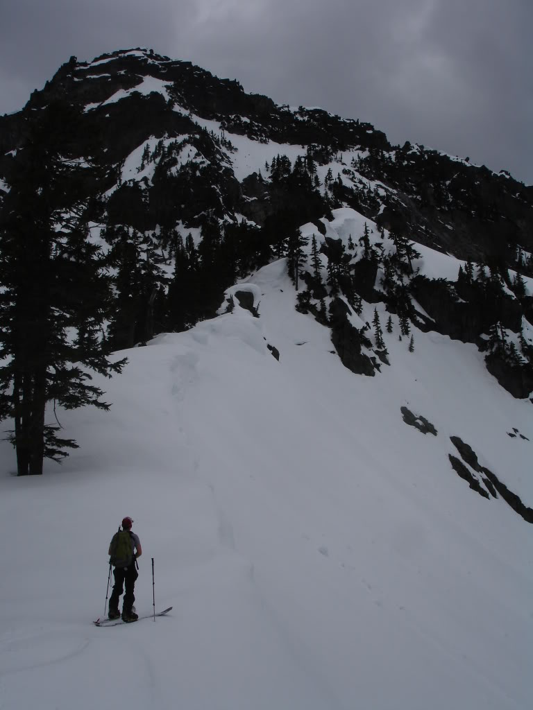 John standing at the pass looking at the East face of Kaleetan