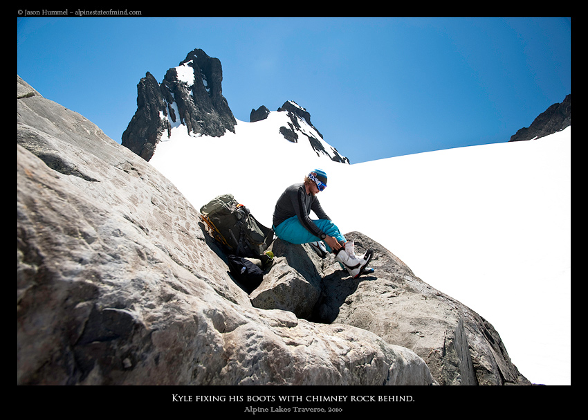 Looking at the Overcoat glacier and Chimney Rock