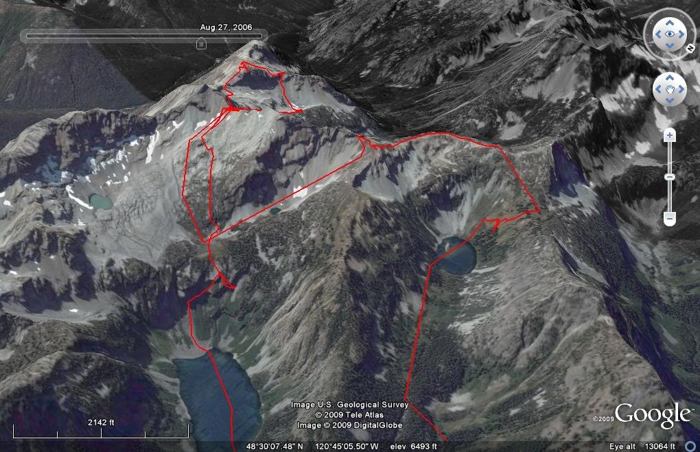 Our Route of the day to Benzito Mountain