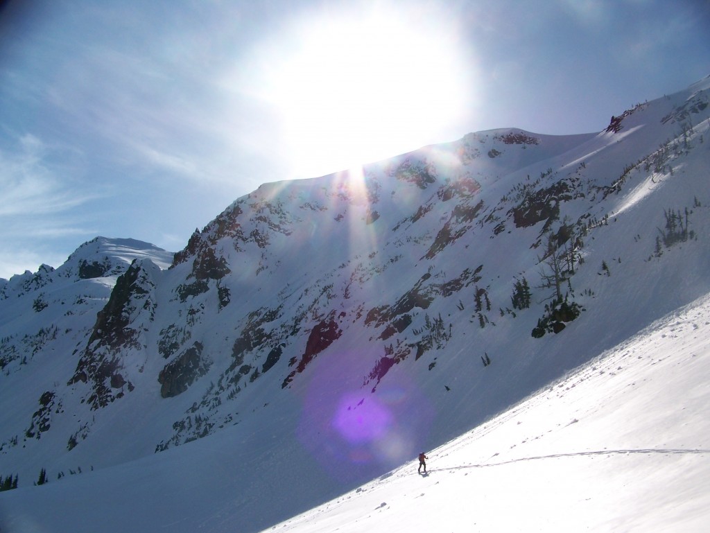 Making our way up to the ridge