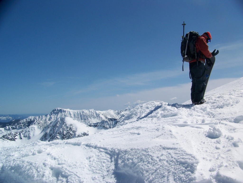 Standing on the summit of the Big Chiwaukum