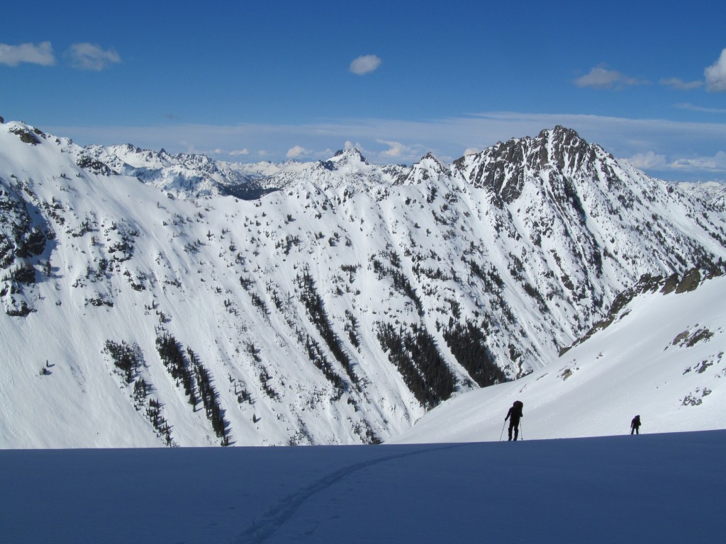 Heading over the col to Ice Lake from Holden Village