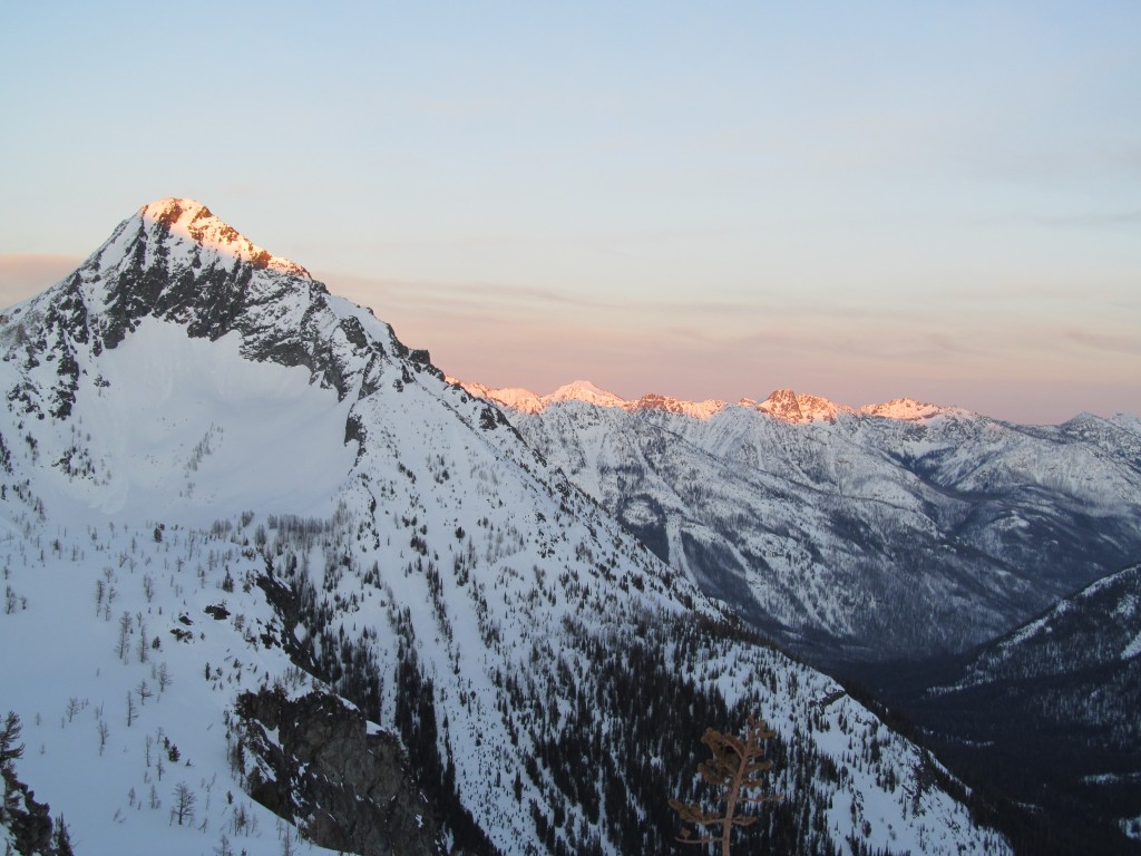 Sunset from Ice Lake Near Mount Maude