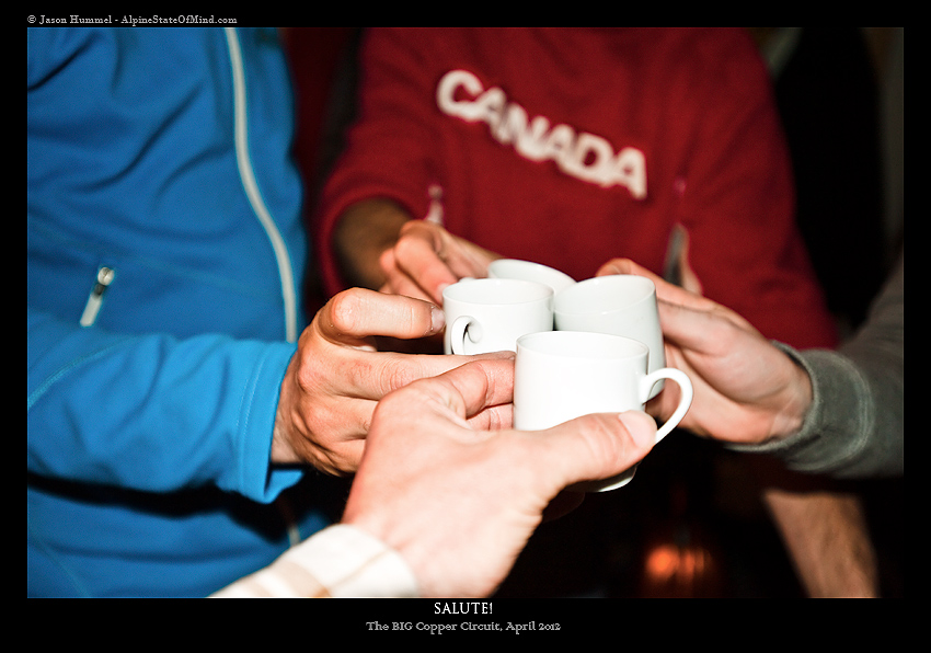 Cheers to a great ski tour in Holden