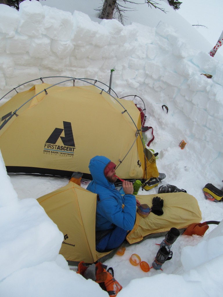 Camping in Leroy Basin at the base of Seven Fingered Jack