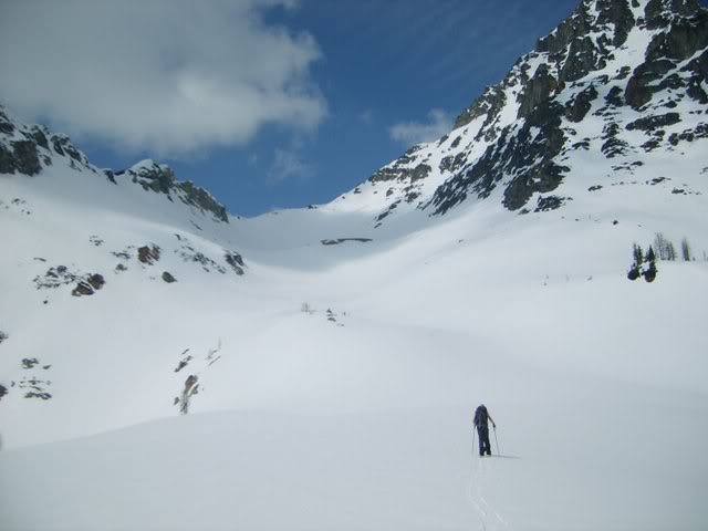Skinning to the East Col