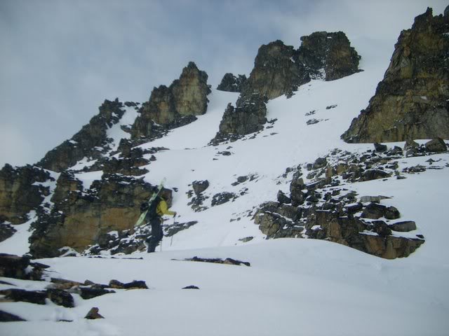 A closer view of the South face of Black Peak