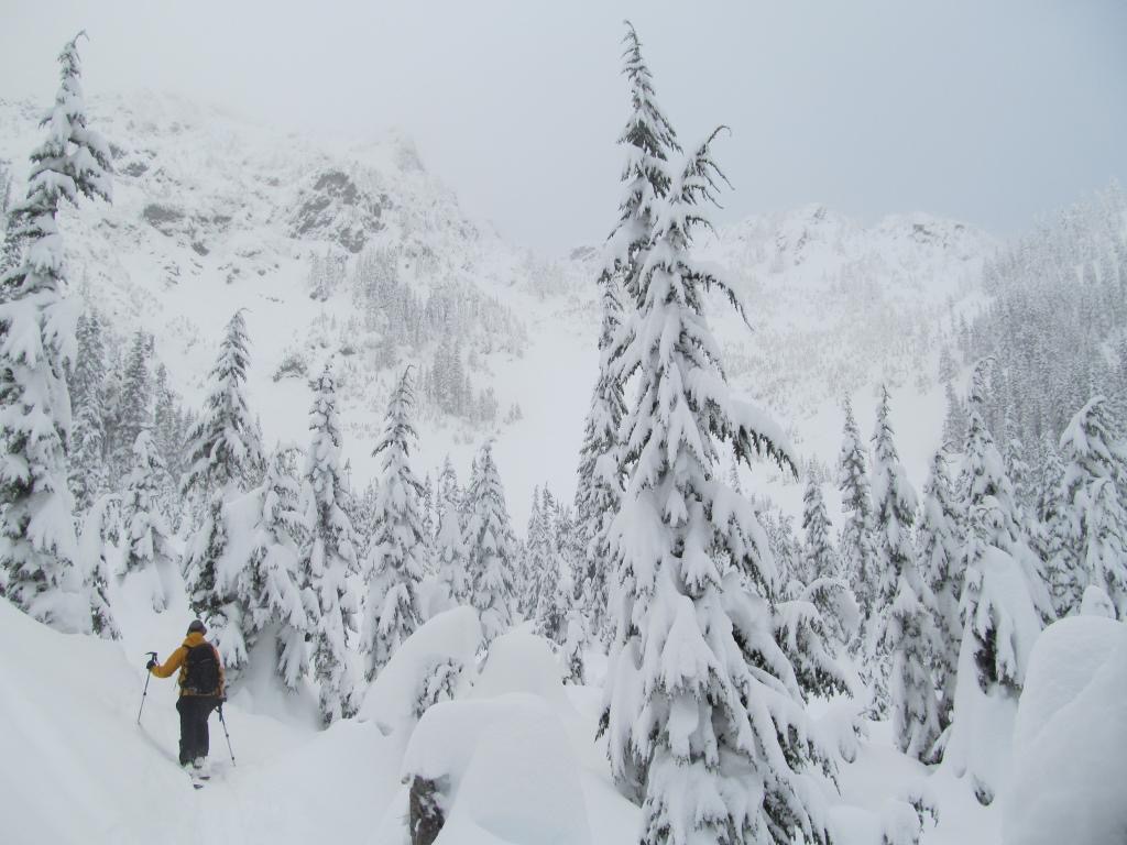 Ski touring into the Alpental Backcountry