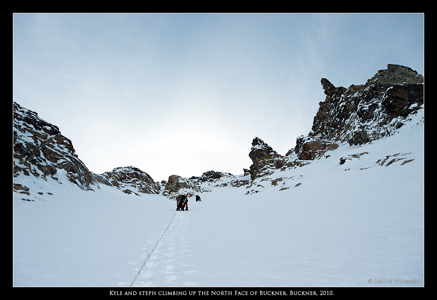 Climbing the the North Face of Buckner Mountain