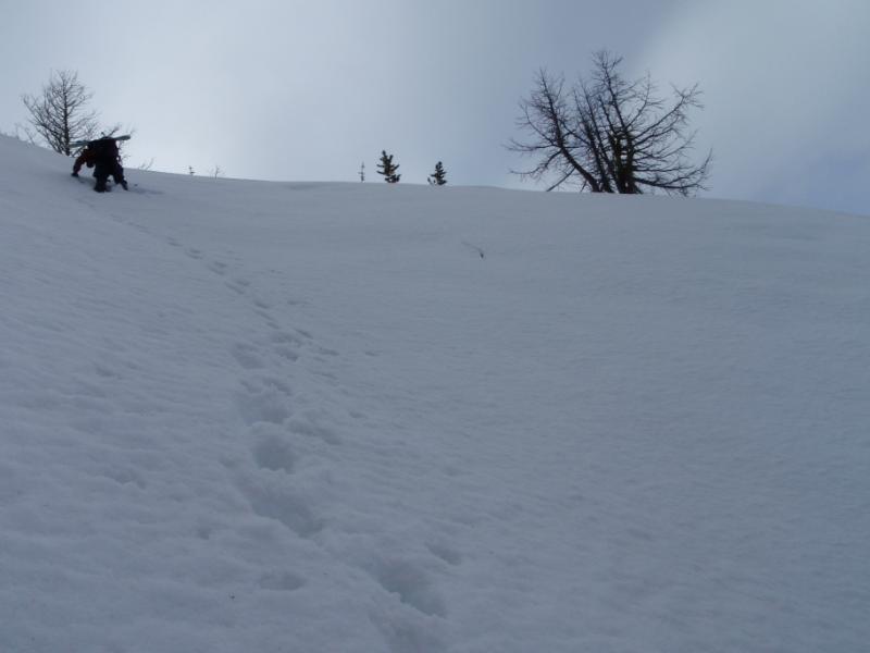 Heading up the North ridge