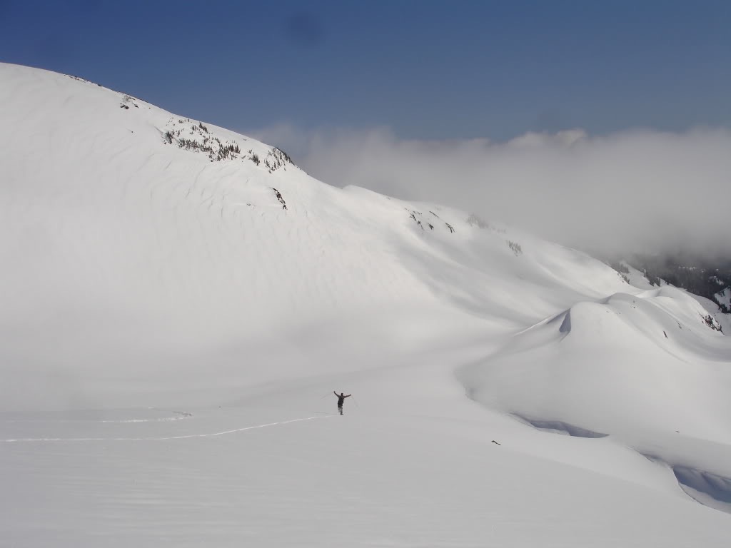 I love the backcountry of Mount Rainier National Park backcountry after riding the Nisqualy Chute and Cowlitz Glacier