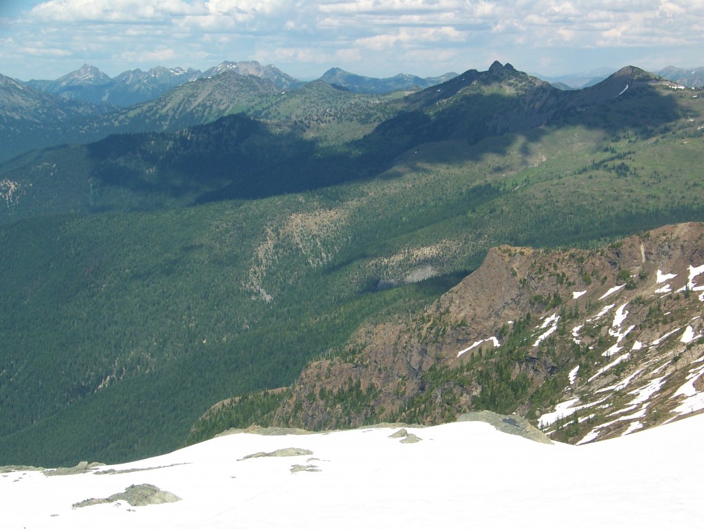 Looking down towards Highway 20