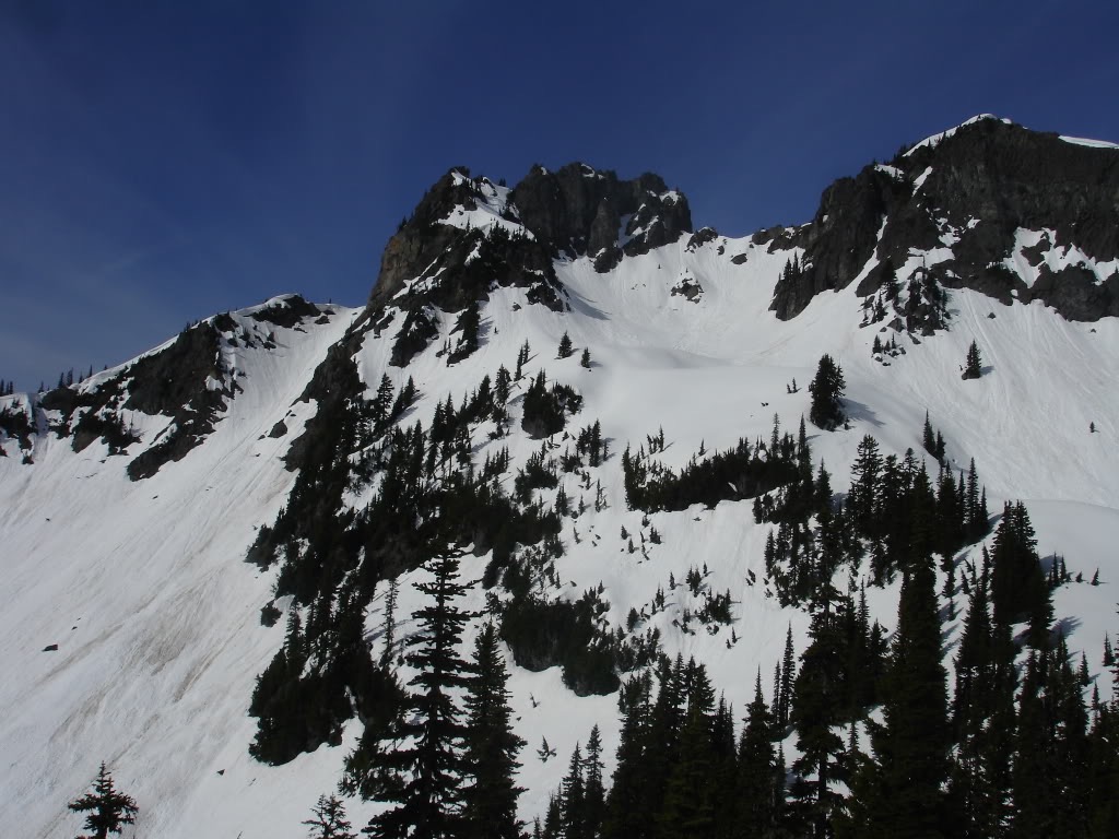 Looking south at Barrier Peak once I finally hit alpine