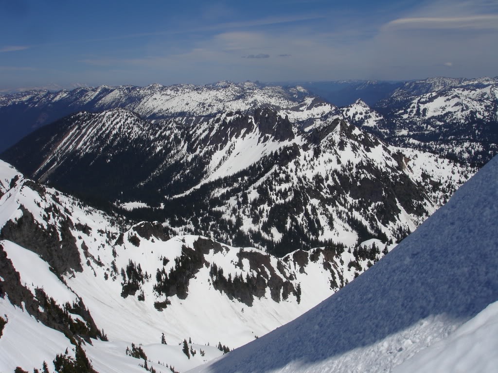 Looking back at my route (Governor ridge)