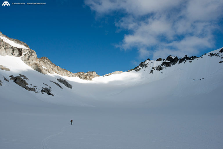 skinning towards Gunsight Notch