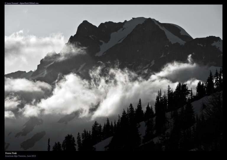 Looking back at Dome Peak