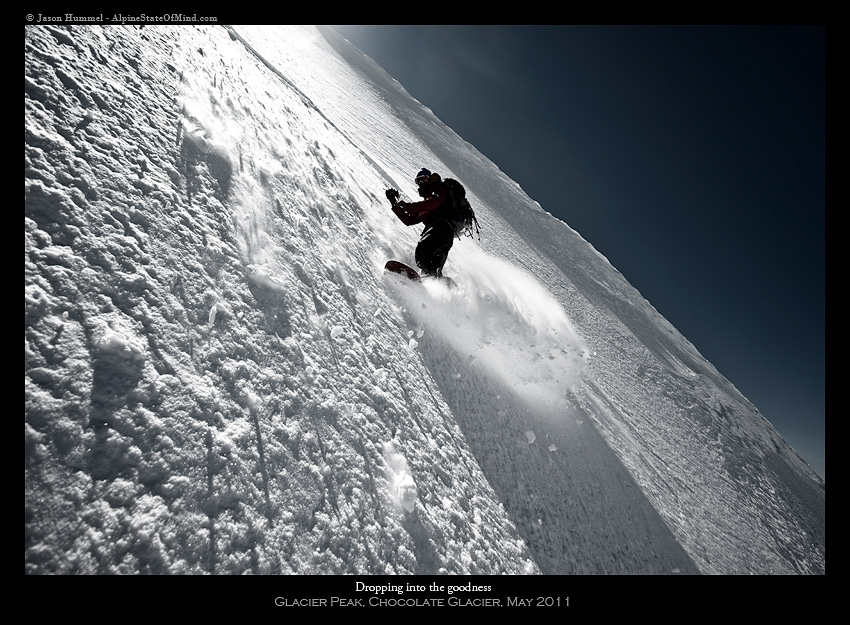 Steep turns on the headwall