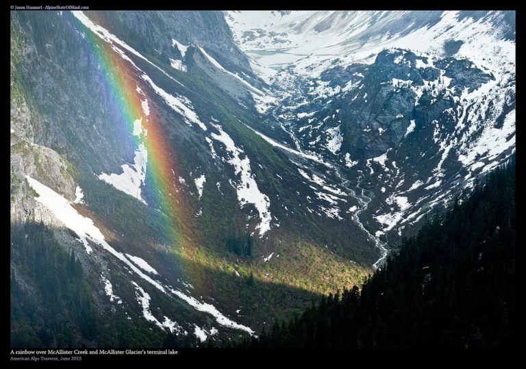 A rainbow in between storms