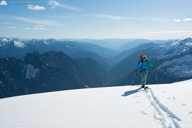 Ski touring through the North Cascades on the Isolation Traverse