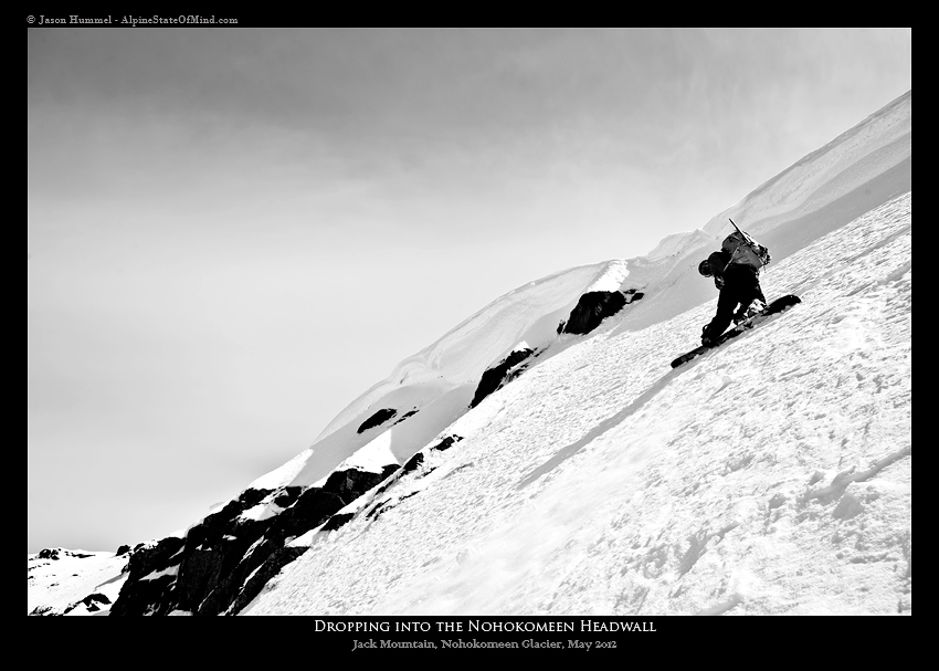 Dropping into the Nohokomeen Headwall