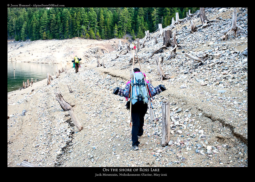 Leaving Ross Lake for Jack Mountain