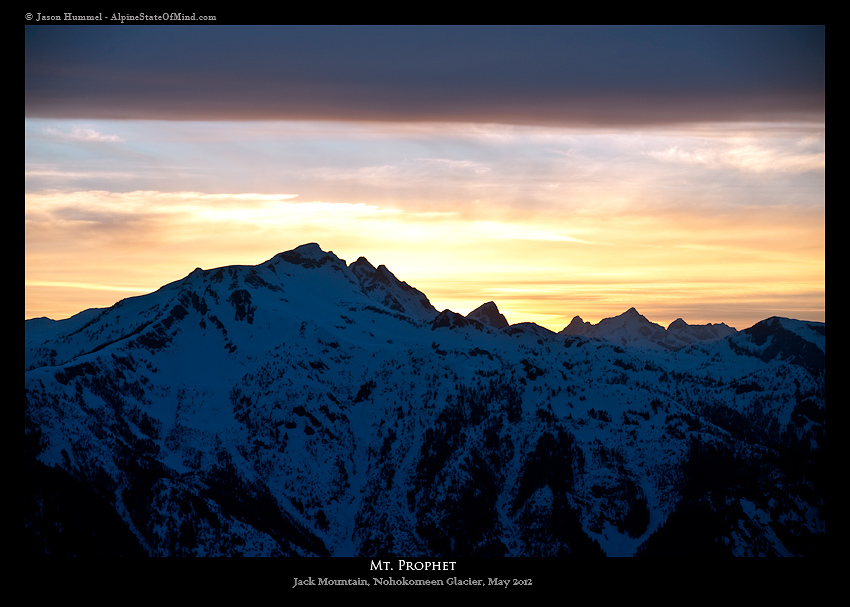 Sunset on Mount Prophet and the Picket Range