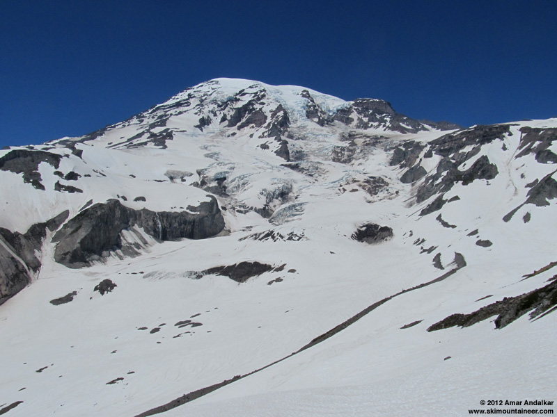 Looking at Mount Rainier from near Paradise