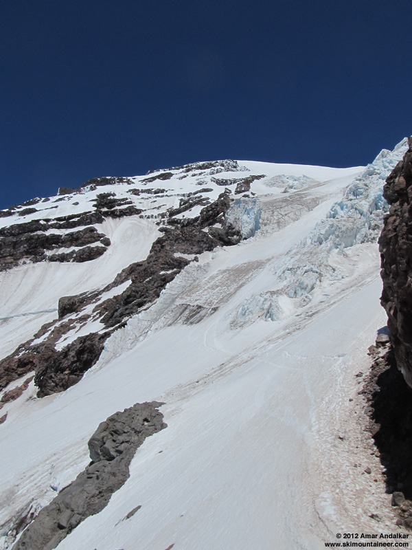 Looking back up the Glacier