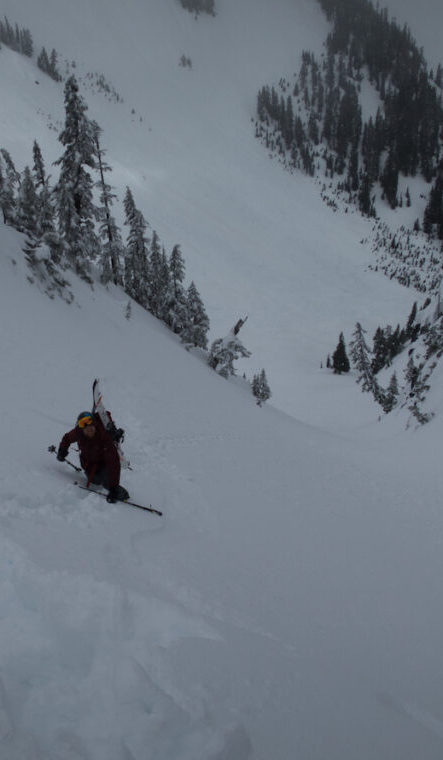 Climbing the Kendall Chutes