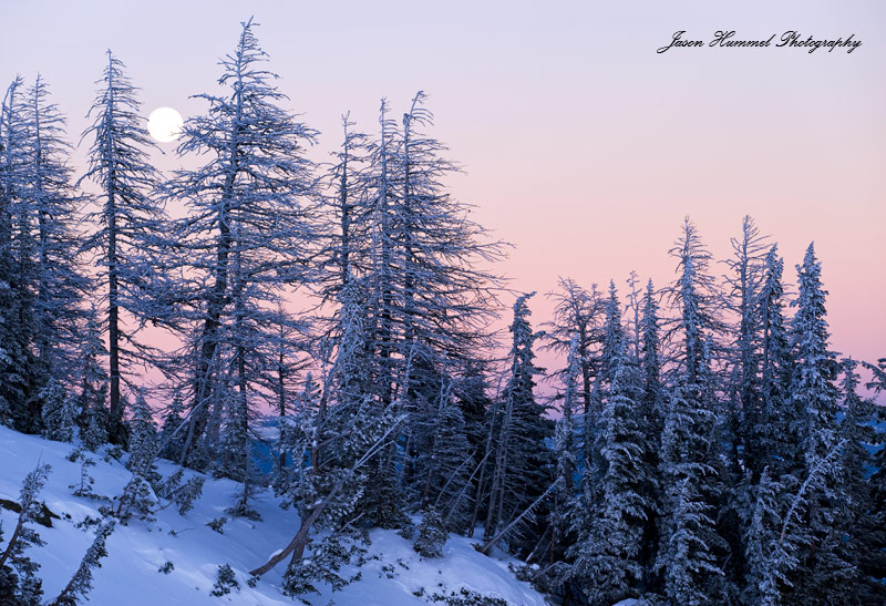 Sunset over the Cascades