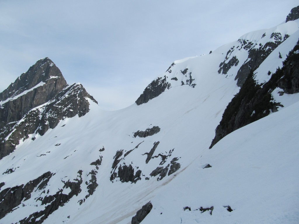 Looking back towards the S Glacier from the Magic S Loop