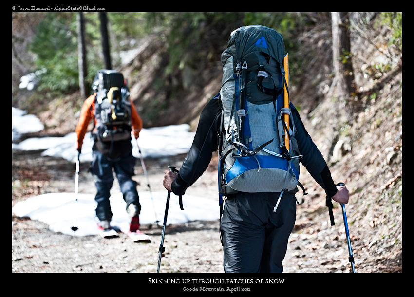 The Long approach to Goode Mountain