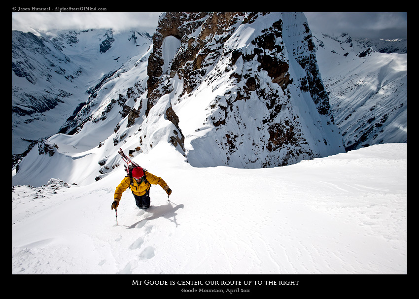 Above the NE col of Mount Goode