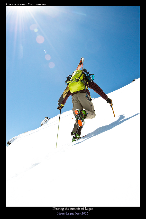 Climbing to the summit of Mount Logan