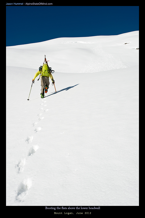 Climbing onto the Douglas Glacier