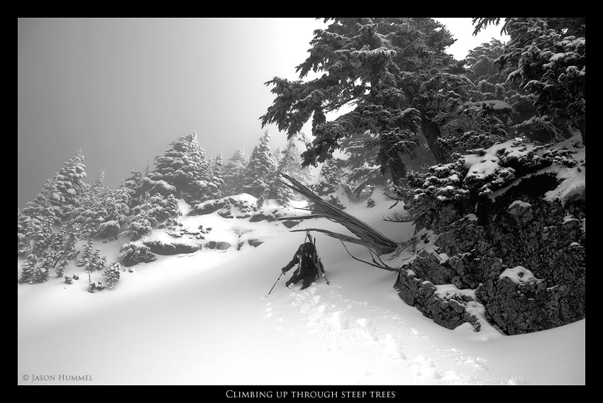 climbing up to Stujack Pass