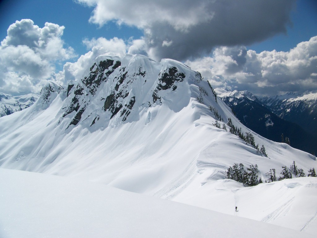 Passing stunning backcountry lines