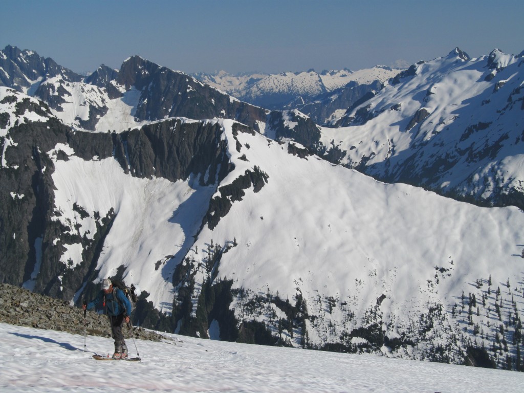 Looking back into North Cascades National Park