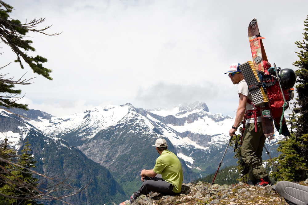 Climbing up to Stetattle Ridge