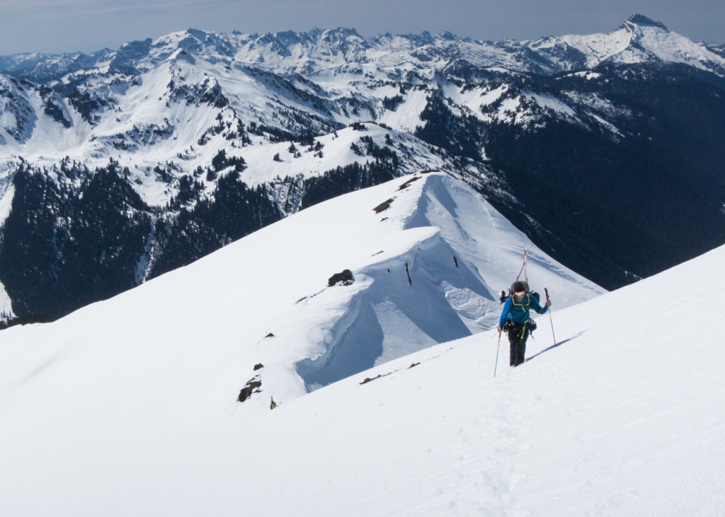 Climbing the last portion to Indian Head Peak on our trip from Sauk River to Highway 2