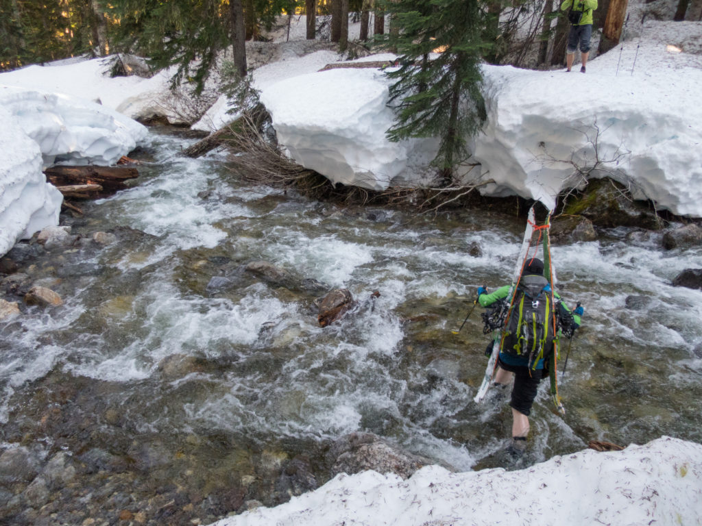 yet another crossing on our trip from Sauk River to Highway 2