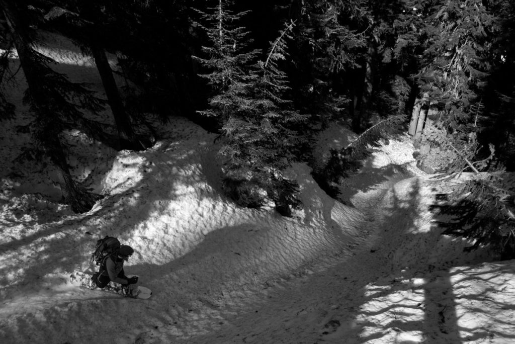 Riding towards Janus Lake