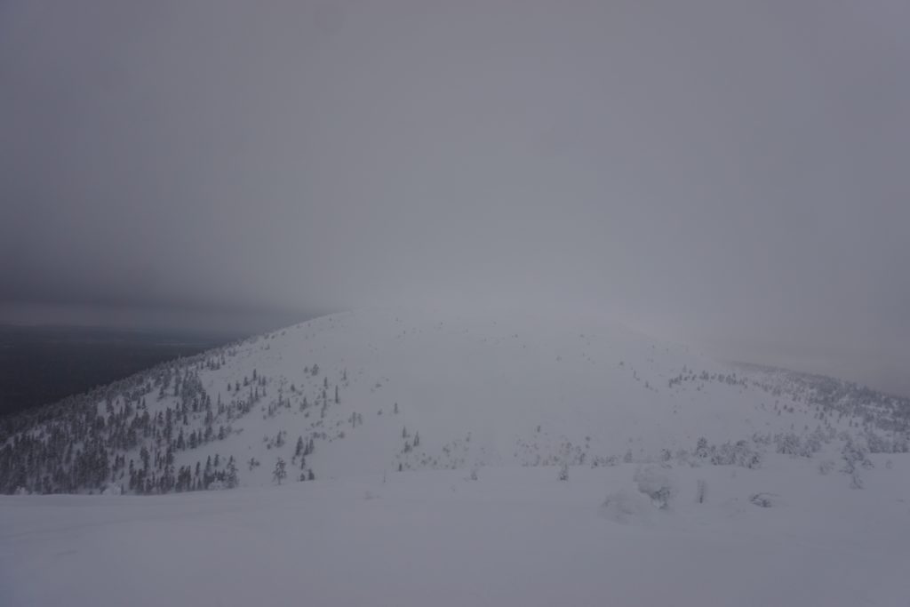 Stormy weather in the Pyhä Backcountry