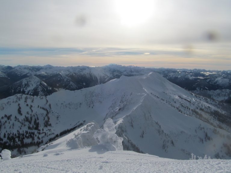 Looking back towards our second run while heading towards Howard