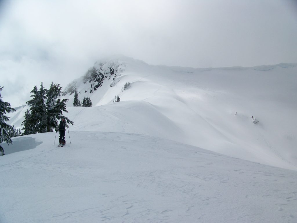 Making our way up the ridge to the summit