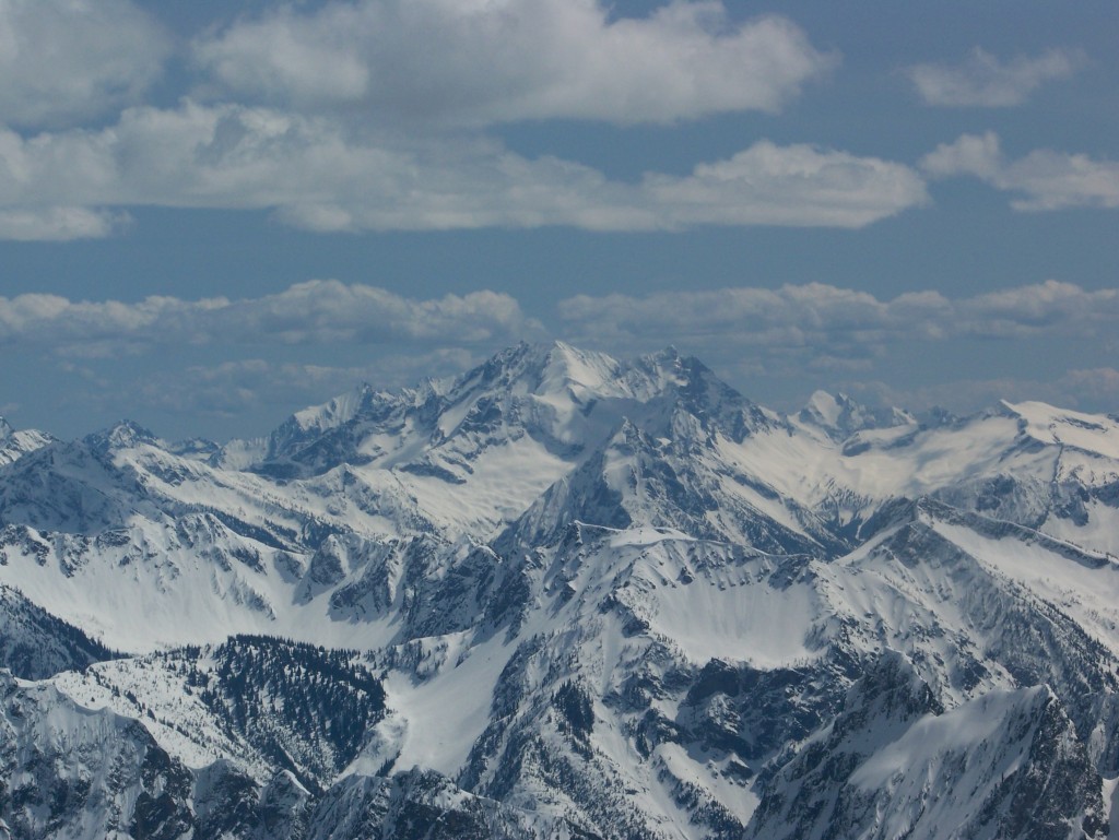 Looking towards Bonanza Peak to the South East from the Sahale Arm