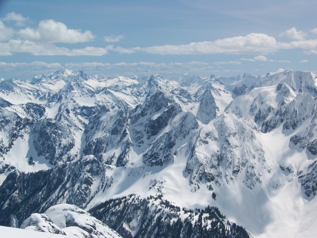 Looking South towards the Magic S Loop and the ptarmigan traverse